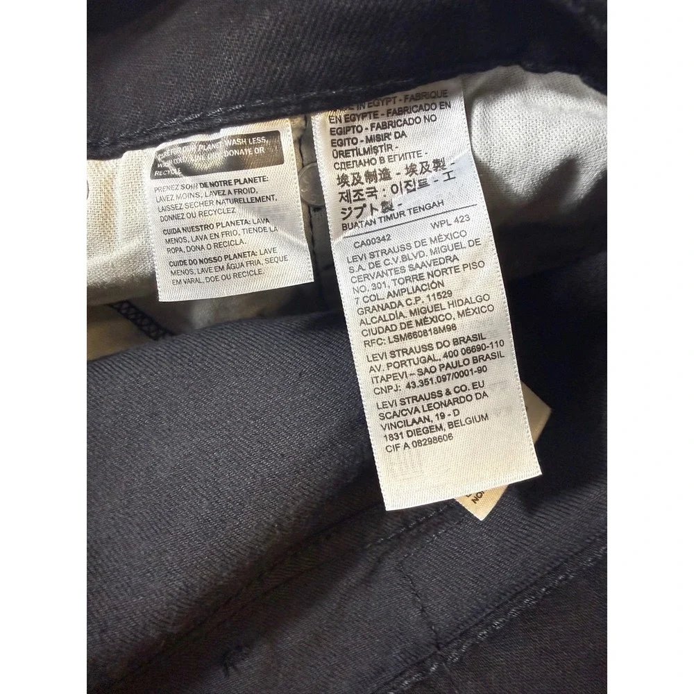 Levi's 541 Athletic Taper Men Pants 48x29 Black NWT Stretch Denim 18757-0105